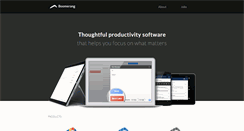 Desktop Screenshot of boomerangapp.com