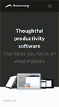 Mobile Screenshot of boomerangapp.com