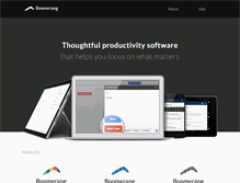Tablet Screenshot of boomerangapp.com